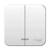 Выключатель 2-кл. Schneider Electric Blanca с подсветкой белый